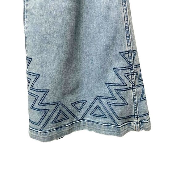 NWT WRANGLER Retro Greta High Rise Western Trumpet Flare Embroidered Jeans - Picture 5 of 12